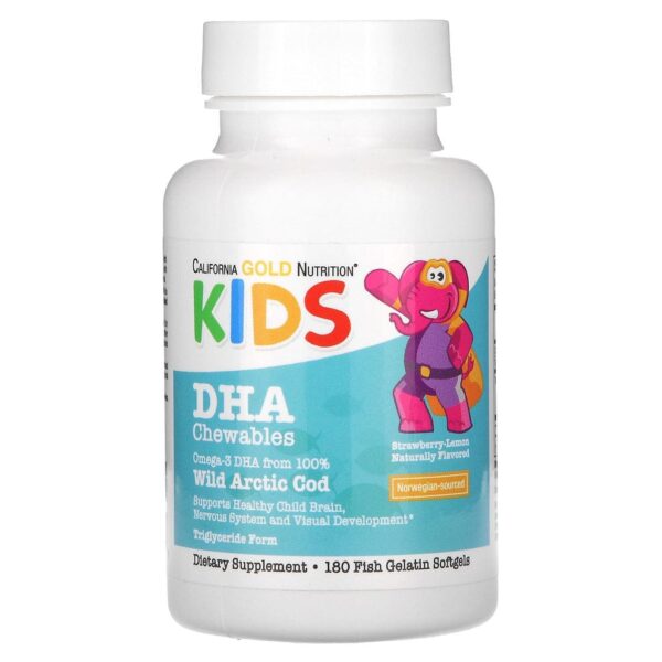 California gold Nutrition kids DHA 180 softgels